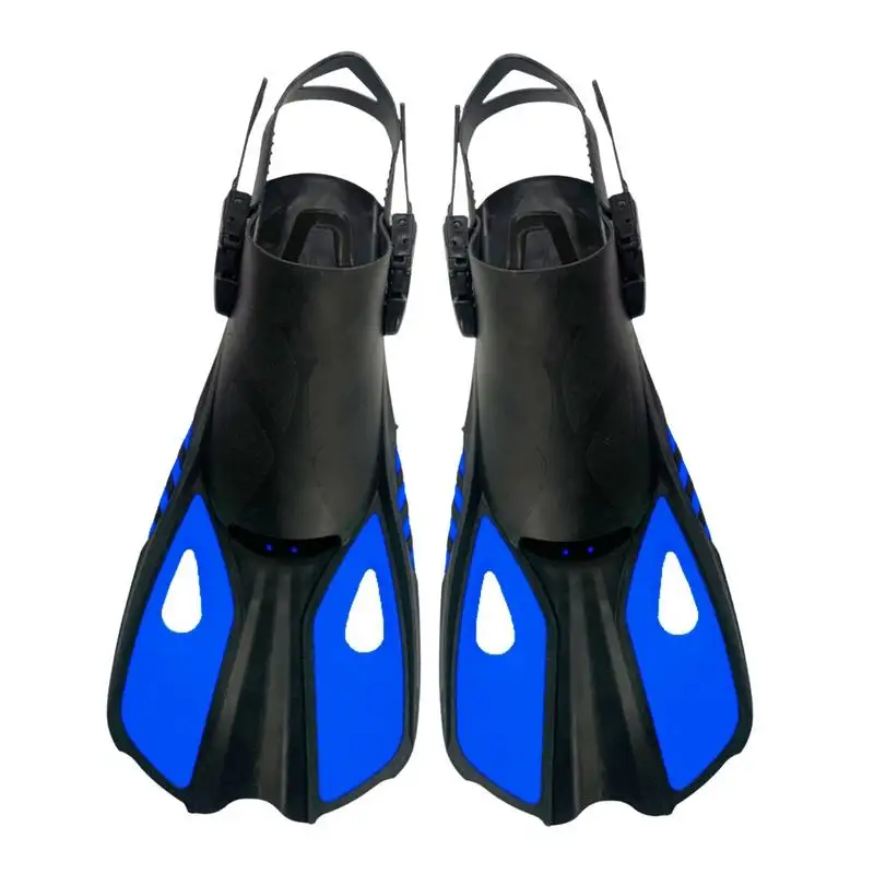 

Ласты для подводного плавания, спроектированные ласты для плавания С Регулируемыми пряжками и открытым пяткой, для дайвинга, плавания, взрослых