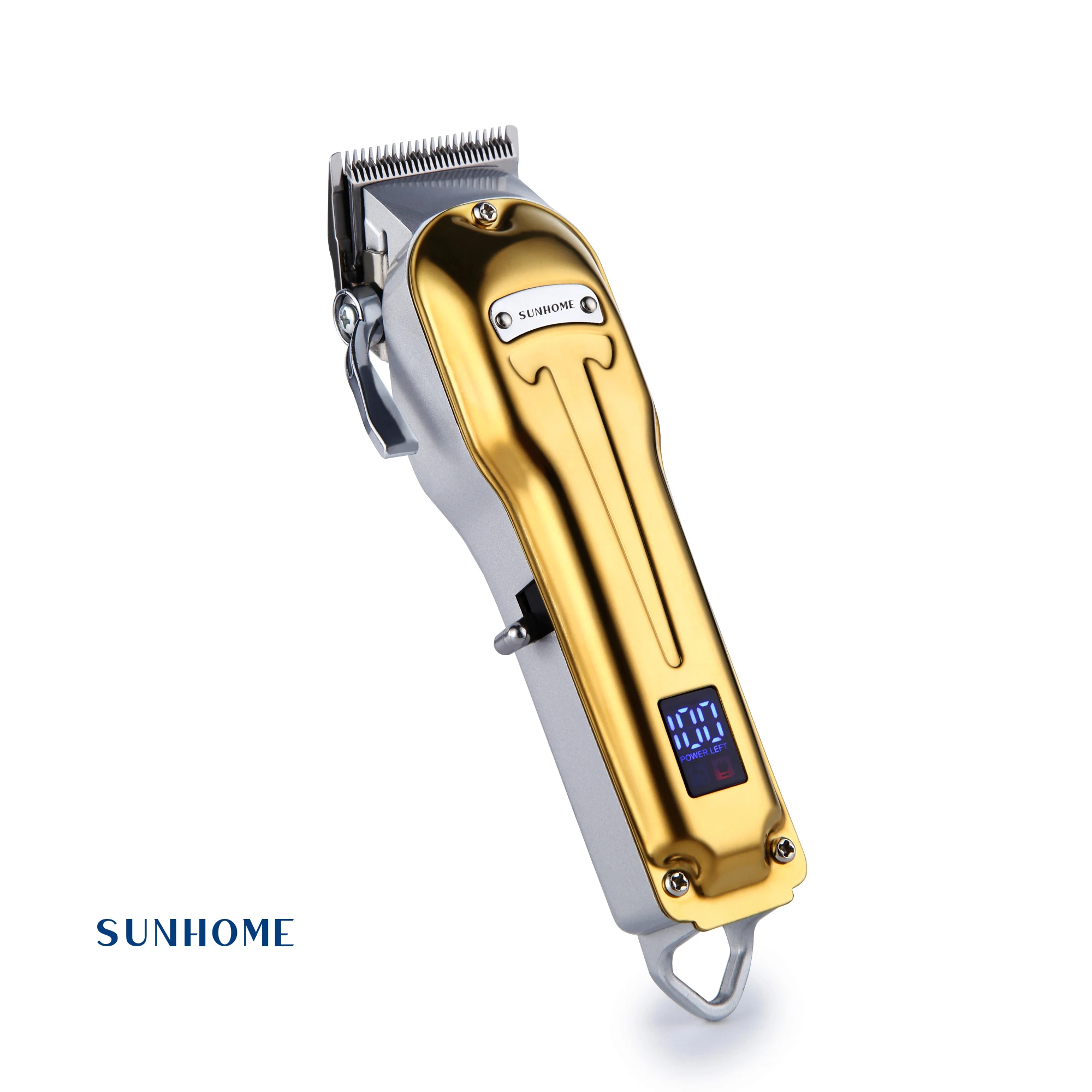 

SUNHOME Professional Rechargeable Electric Hair Clipper Gold/Silver