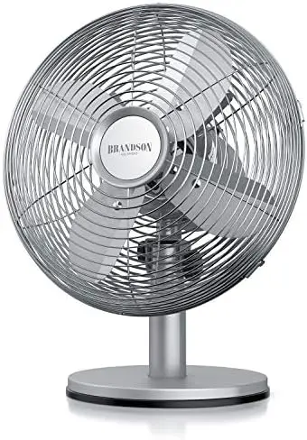 

- Ventilador de sobremesa - 3 velocidades \u2013 Oscilación y inclinación ajustables \u2013 Alto flujo de aire - Silencioso y