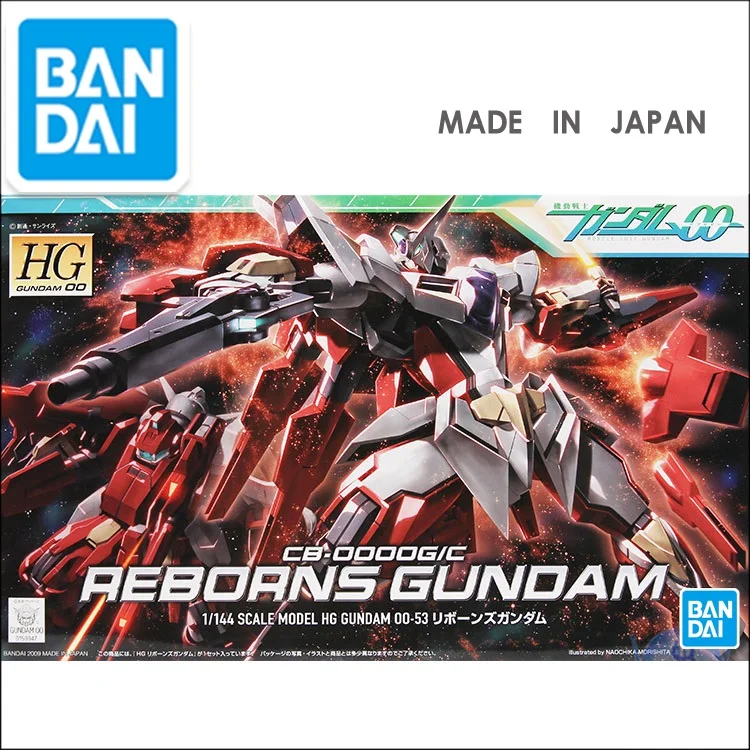 

Original BANDAI HG 1/144 CB:OOOOG/C Reborns Assemble Model Kit Action Figures