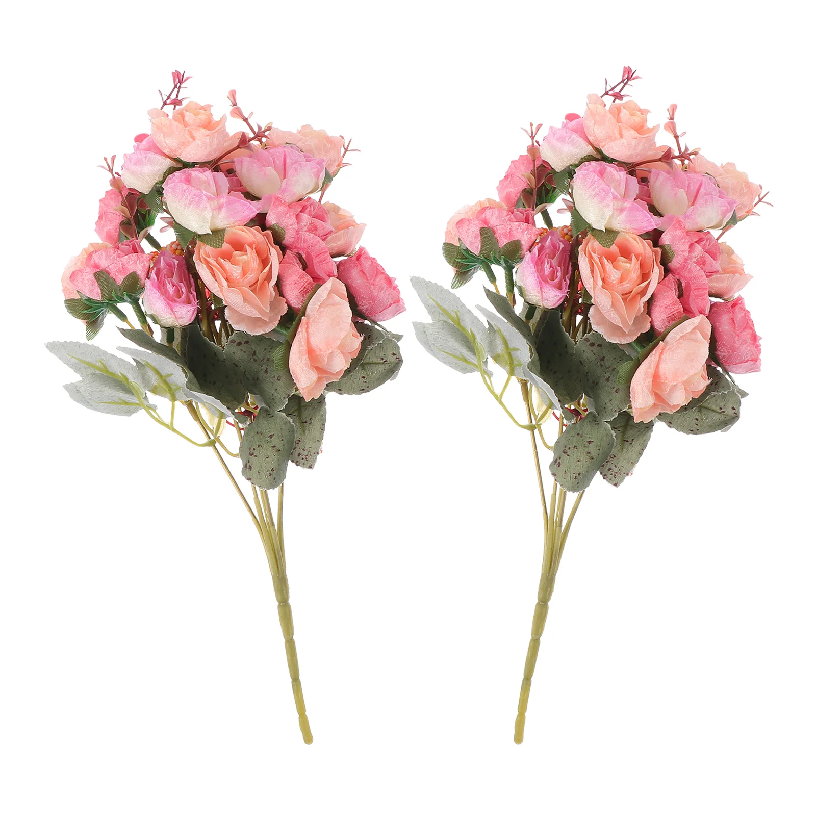 

2 Pcs Artificiales Decorativas Para Rose Flower Romantic Flowers Bouquet DIY Adorn Bridesmaid Decoration
