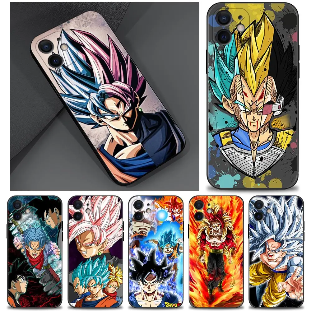 

Phone Case for iPhone 13 12 11 pro max 13mini 12mini XR X XS 8 7 6 6s plus Cover Silicone Dragon Ball Z Super DBZ Goku Saiyan