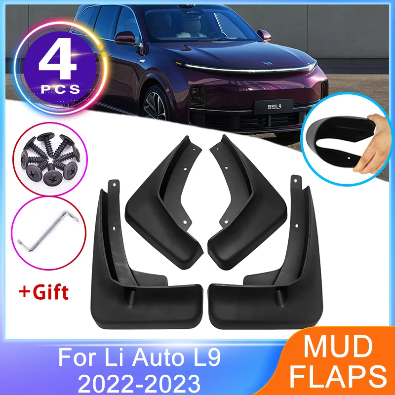 Front Rear Mudguards For Li Auto L9 Lixiang 2022 2023 MudFla