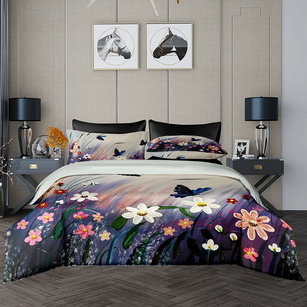 Комплект постельного белья из искусственного атласа королевский комплект с