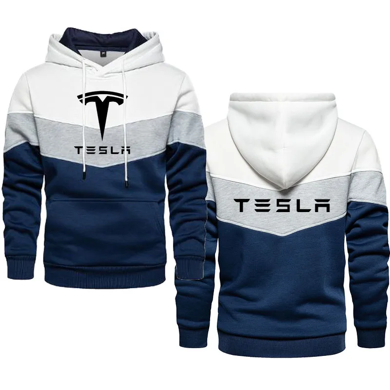 

Fleece Loose Men's Hoodie Tesla car logo print Hot Sale Oversized Men's Hoodie High Quality 2022 Hip Hop Street Menswear