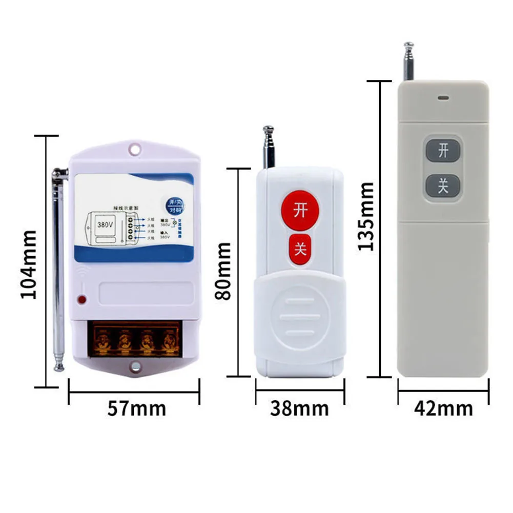 

AC220V Water Pump Wireless Industrial Remote Control Switch Kit For Garage Door Electric Door Light Control Motor Water Pump