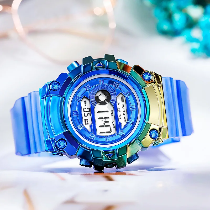 

Gradient Colorful Women Watches Luminous Casual Digital Sport Watch Gift Clock LED Girl Lovers Wristwatch Fashion Female Clock