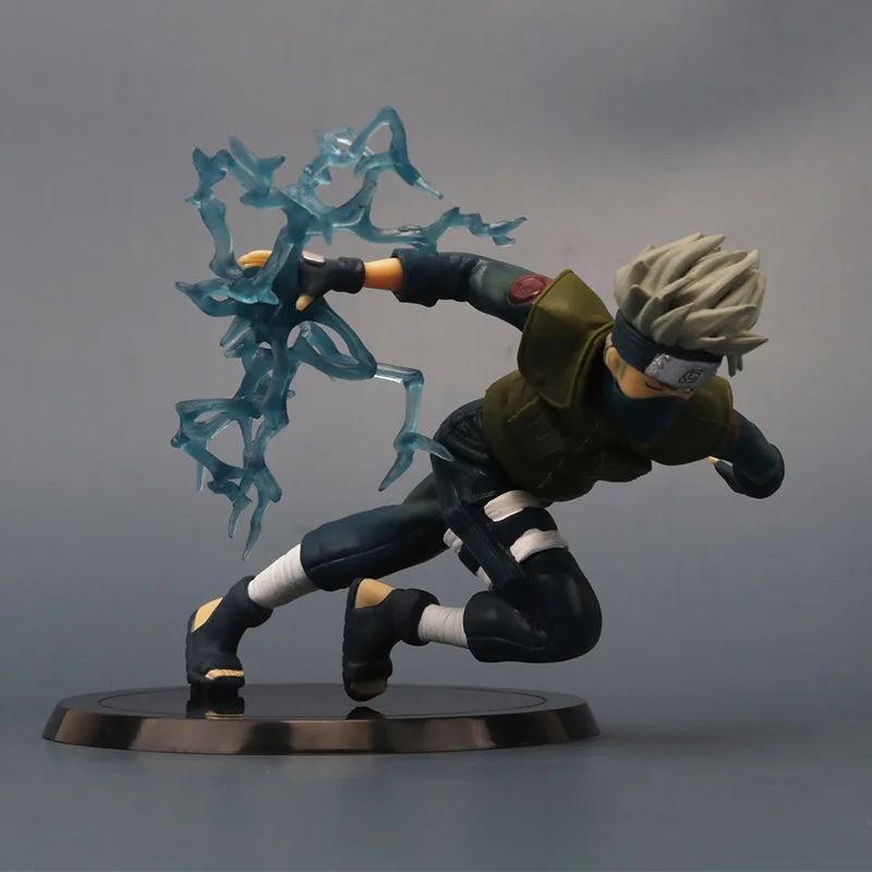 

Naruto Anime Peripheral Cartoon Fighting Running Reche 17.5cm Kakashi Doll Model DecorationToys Hobbies Action Figures