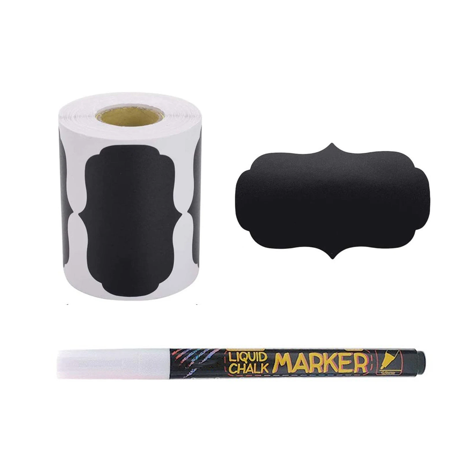 

Стираемая самоклеящаяся буфета с мелом, водостойкая, многоразовая, для рукоделия, Канцтовары для ресторана, 180 шт./рулон