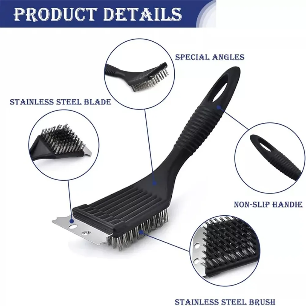 2 шт. щётка для чистки барбекю из нержавеющей стали