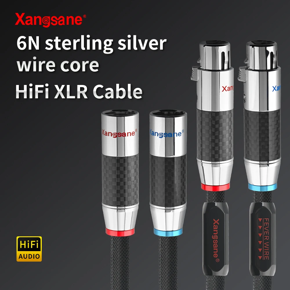 Xangsane XS-9003Ag Hi-Fi xlr кабель 6N усилитель стерлингового серебра CD аудио углеродное