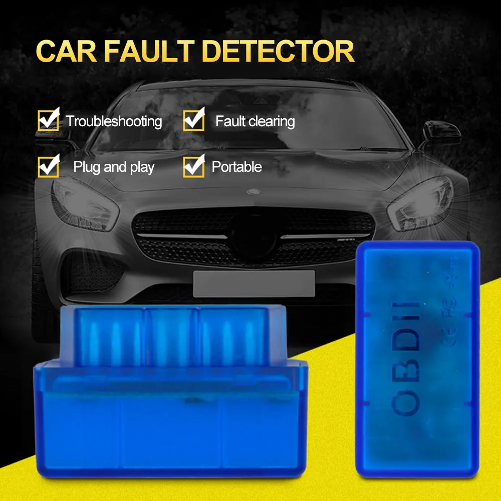 

Bluetooth ELM327 V2.1 Auto OBD 2 OBDII Scanner Code Reader Tool OBD2 Car Diagnostic Tool Super MINI ELM 327 For Android Windows