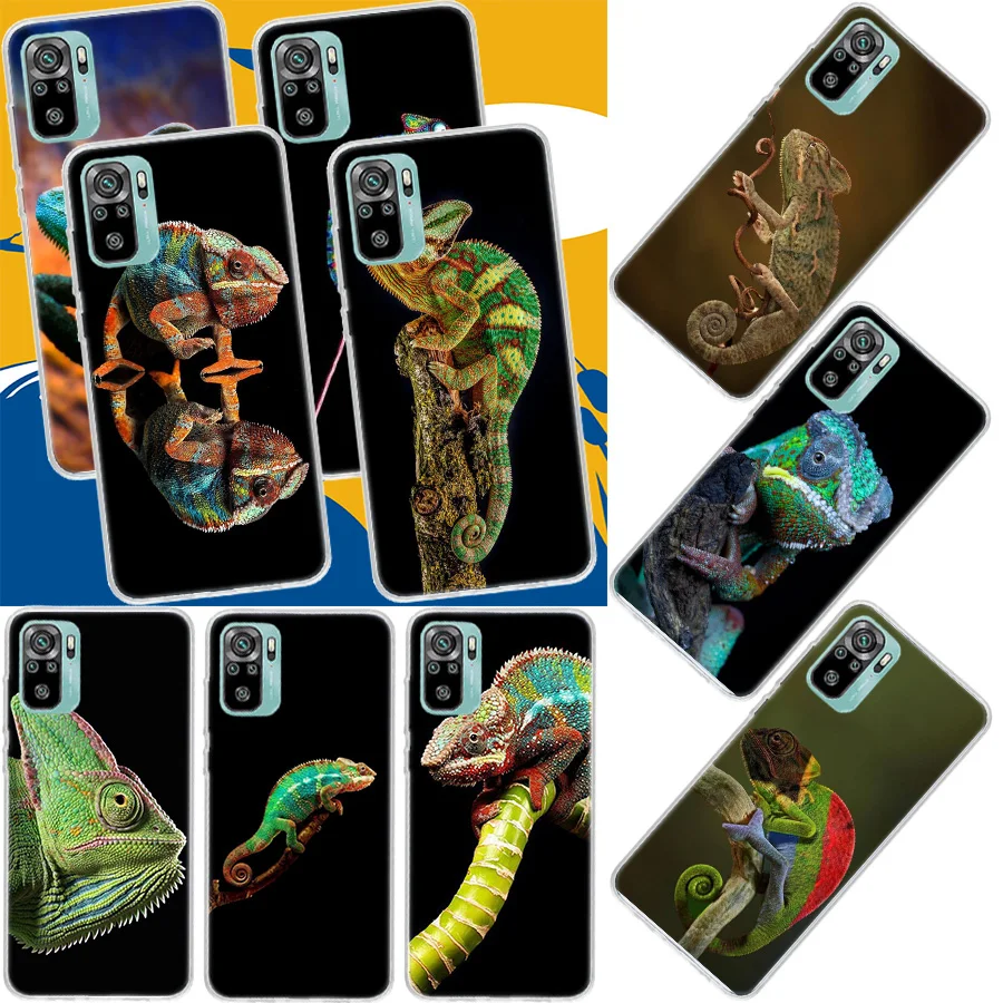 

Chameleon funny wildlife Phone Case For Xiaomi Redmi 10X 10C 10A 9 10 Prime 9T 9C 9A 8A 8 7A 7 6A 6 S2 K40 K30 K20 Pro Capa Coqu