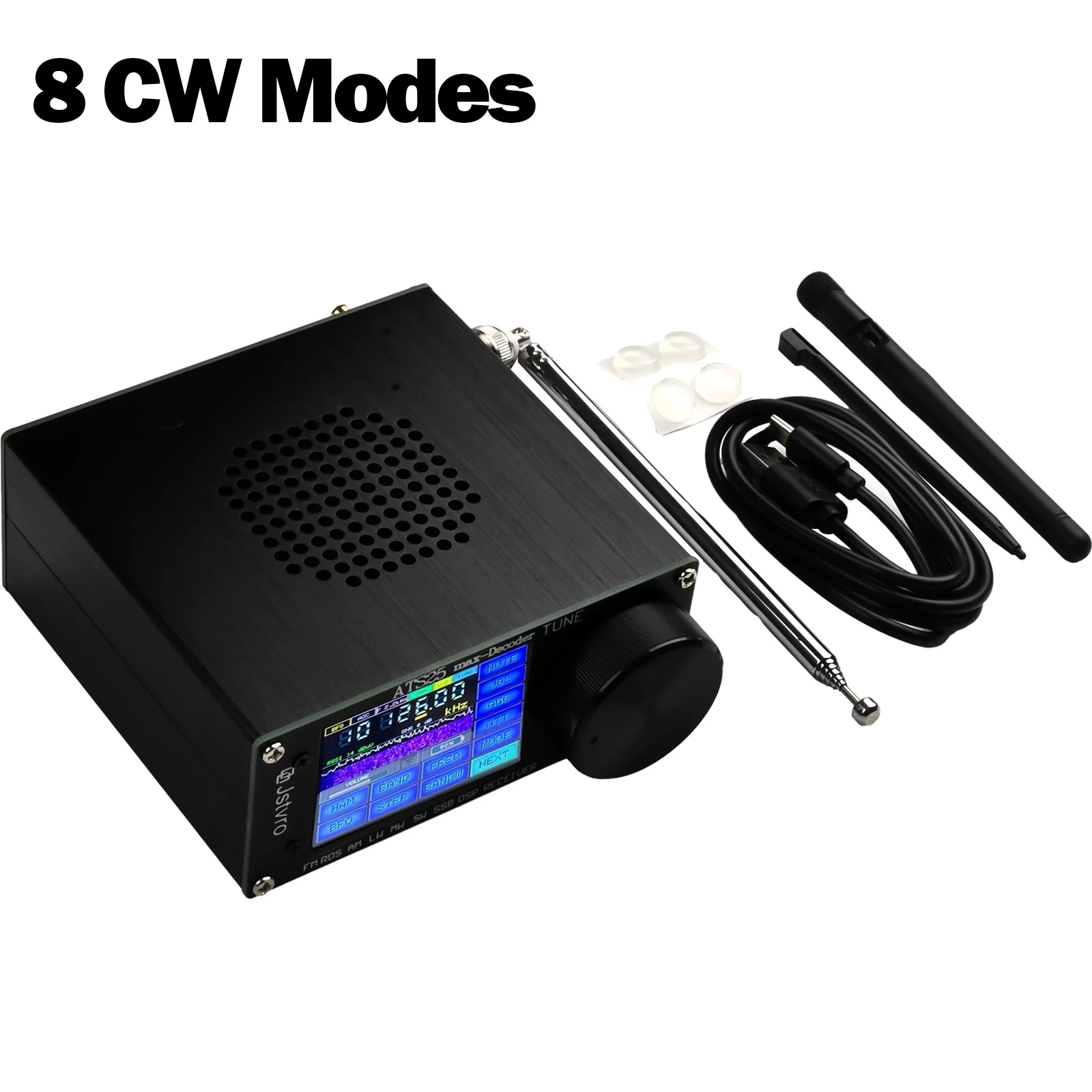 1 комплект радиоприемника FM MW коротковолновая печь черный 120*115*48 мм 1730-30000 кГц 64-108