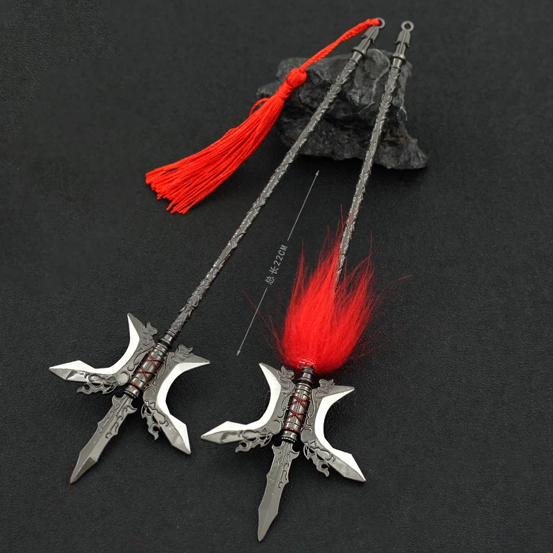 

Wo Long: катанное оружие династии, небесный пирсинг, Высота 22 см, модель оружия, катана, металлический самурайский меч, подарки, игрушки для мальчиков
