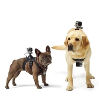 adjustable fetch dog band for gopro 10 9 8 7 6 5 4 3 dog harness chest belt strap for sports camera mount holder for sjcam