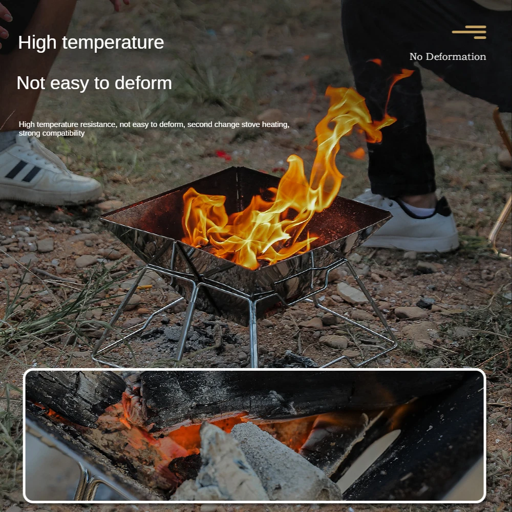 

Новая складная стойка для барбекю из нержавеющей стали, съемная, инструмент для пикника