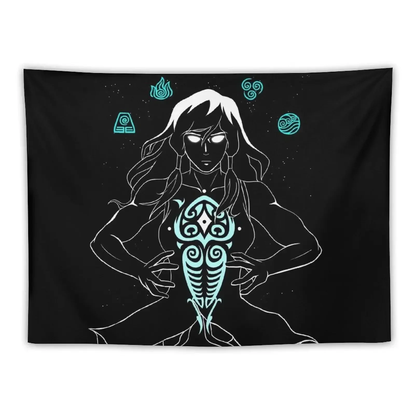 Космический гобелен с Коррой и Раавой 100% полиэстер