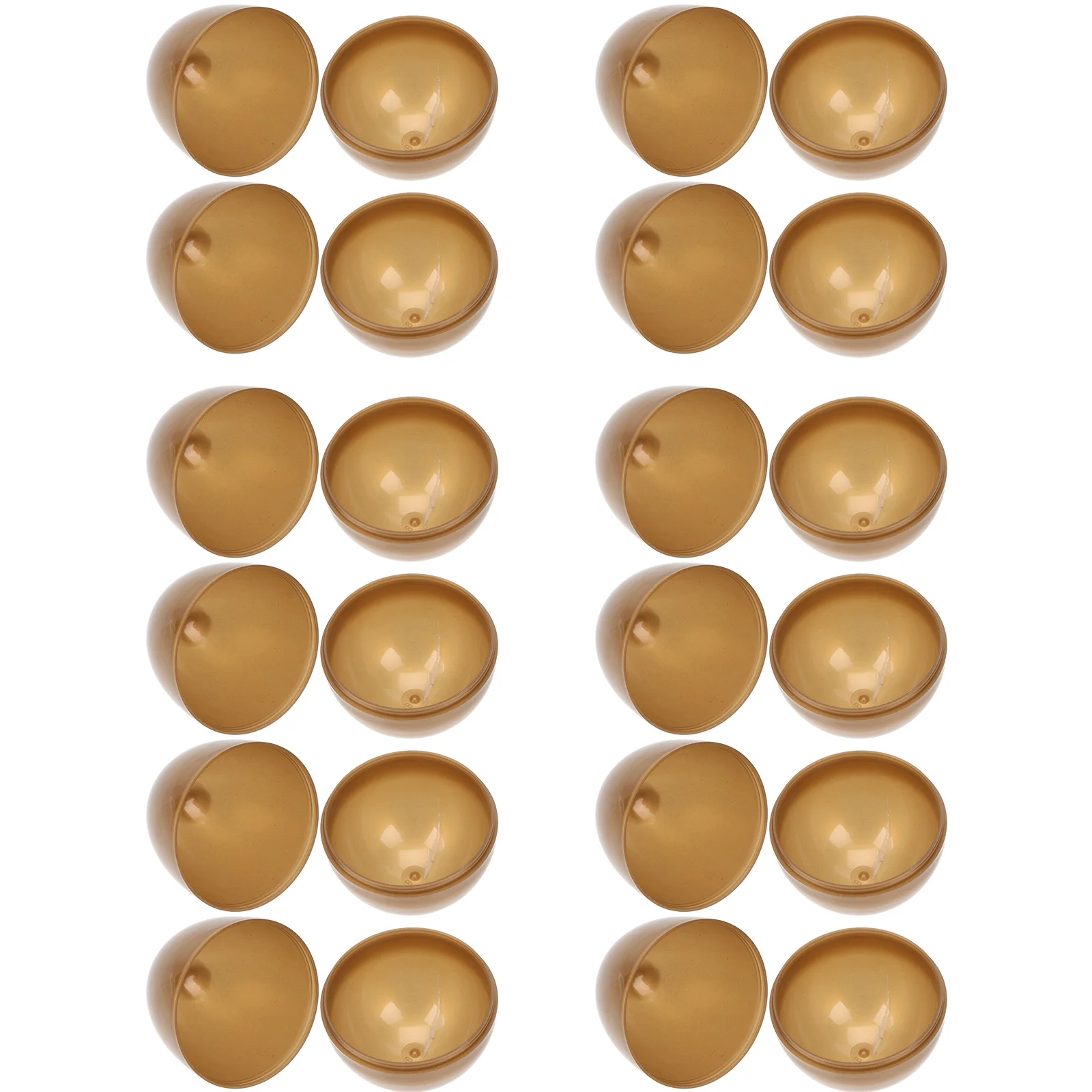 

12 Pcs Easter Eggs Gift Wrapping Eggshells Bulk Kids Toys Gifts Decorative Gold Plastic Adornments Centerpiece