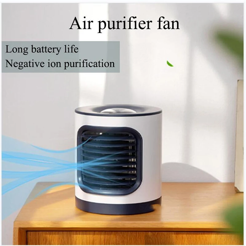 

Portable Negative Ion Air Conditioner Fan USB Projection Air Cooler Summer Indoor Purifier Spray Humidification Cooling Fan