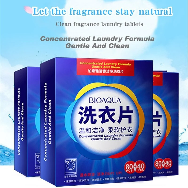 

Washing Formula Laundry 120/40pcs Nano Laundry Sheet, Efficient Cleaning Machine New Soap For Detergent Powder Concentrated Wash