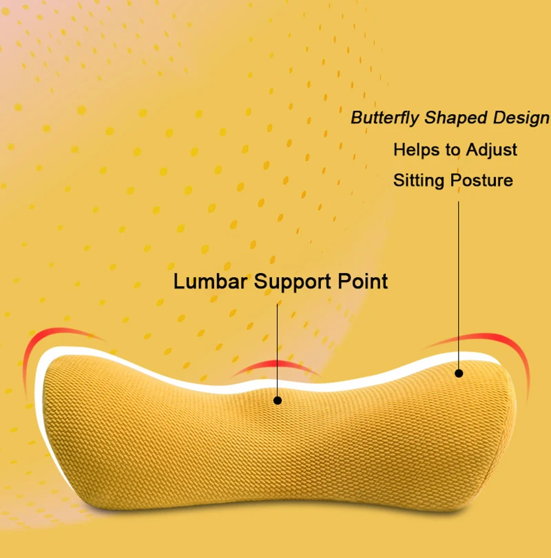 Подушка для спины из пены с эффектом памяти мягкая опора поясницы подушка