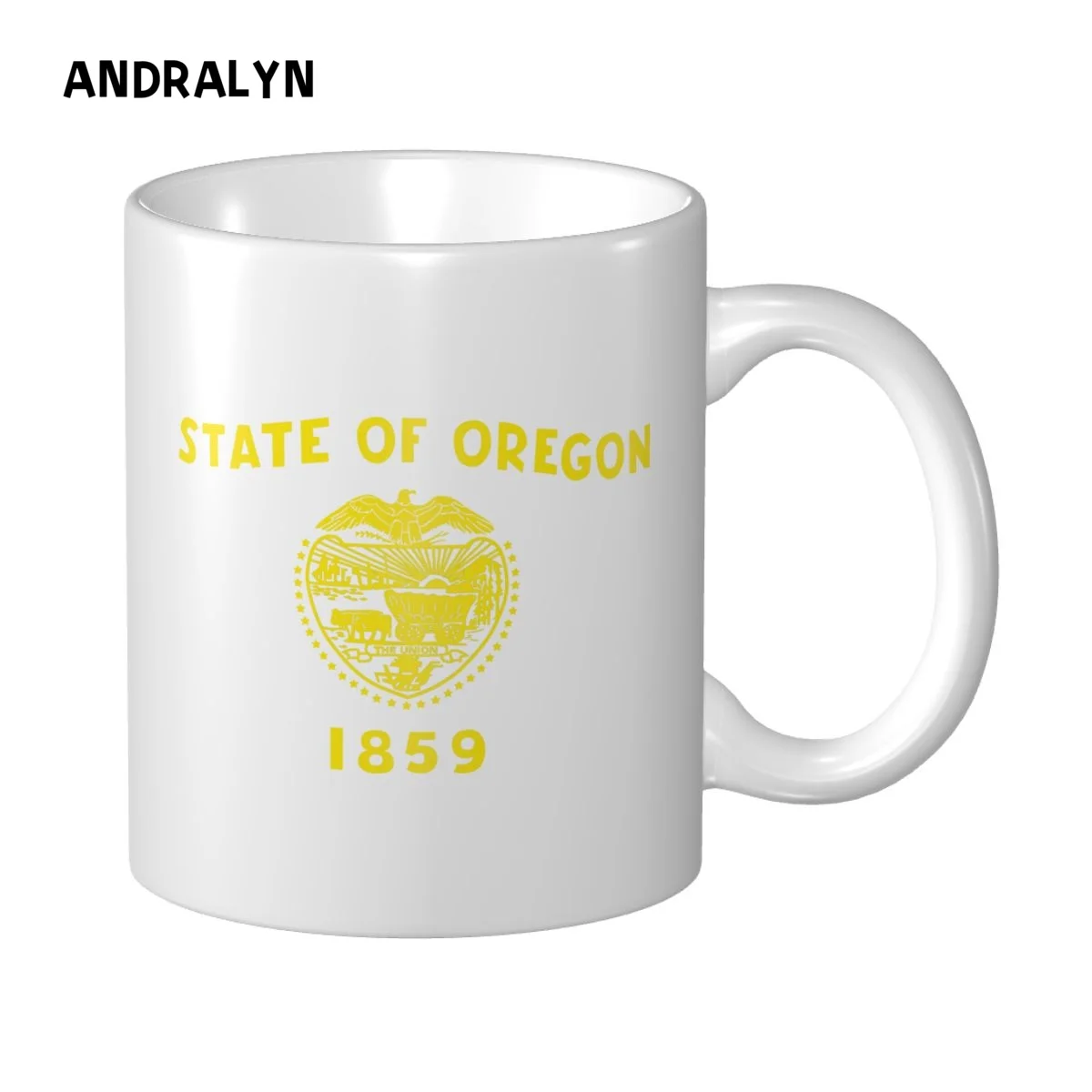 

Flag Of Oregon State Mug 330ml Ceramic Creative Milk Tea Coffee Mugs Funny Friends Birthday Gift