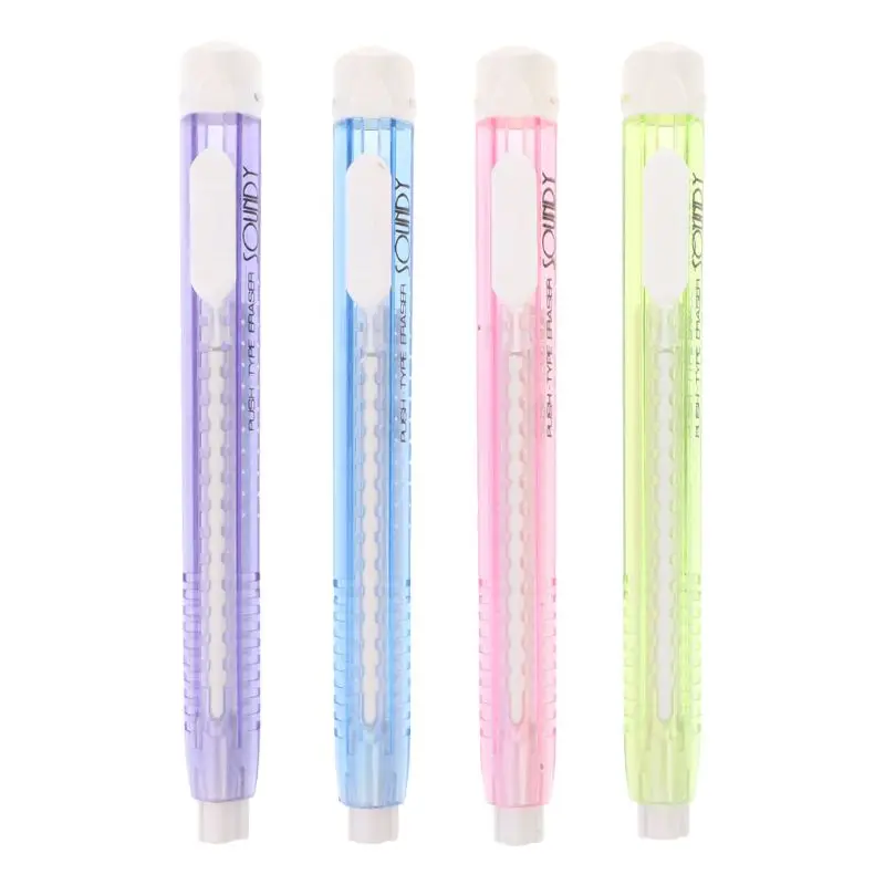 

for Creative Mechanical Pen Shape Eraser Rubber Retractable Stationery School Su