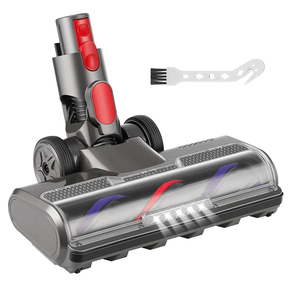 

Hardwood Floor Vacuum Brush Kits for Dyson V7 V8 V10 V11 V15 Vacuum Cleaner with 5 LED Headlights, Roller Cleaner Head