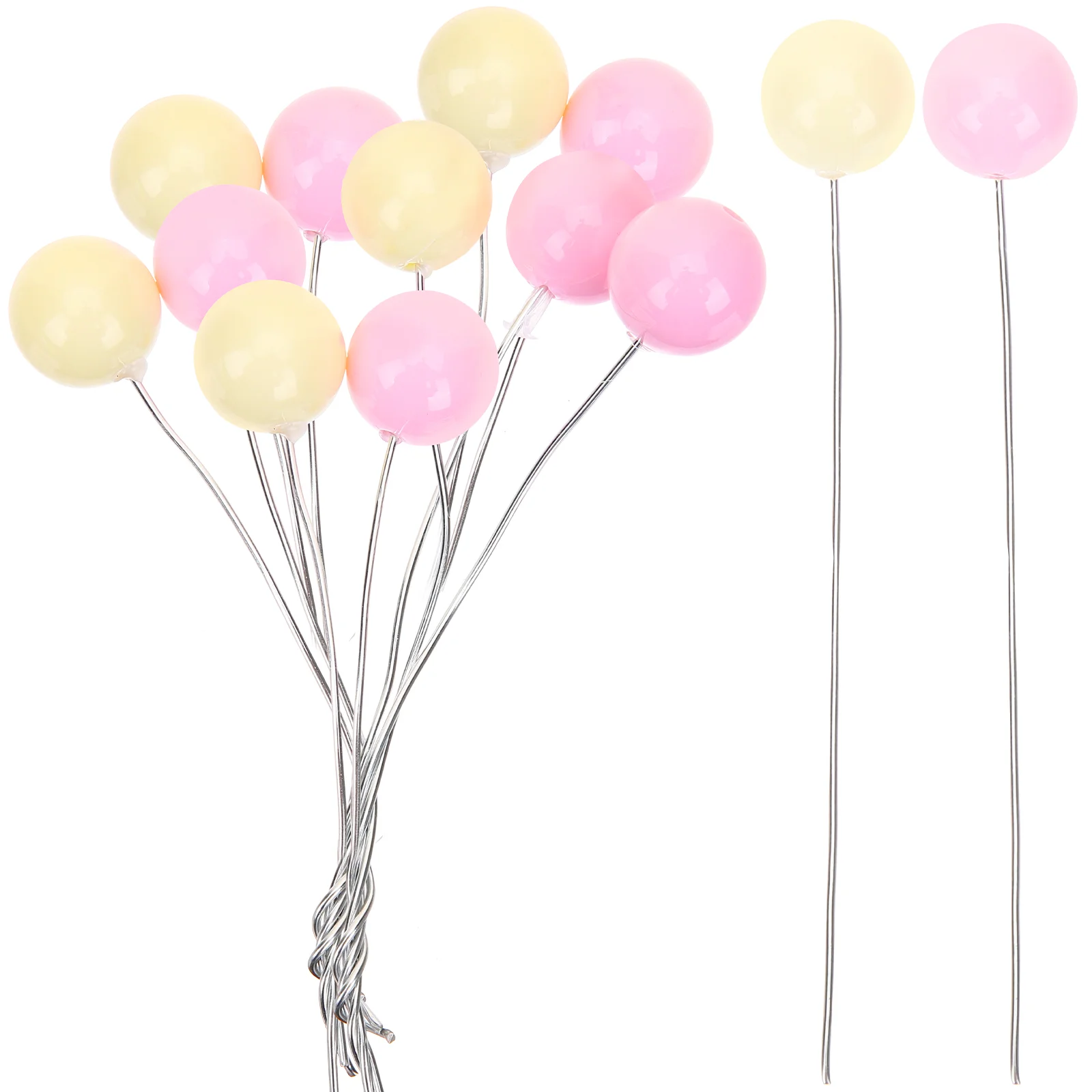 

25pcs Engagement Party Supplies Balloon Cupcake Toppers Decoration Balloon Cake Picks Cake Decoration