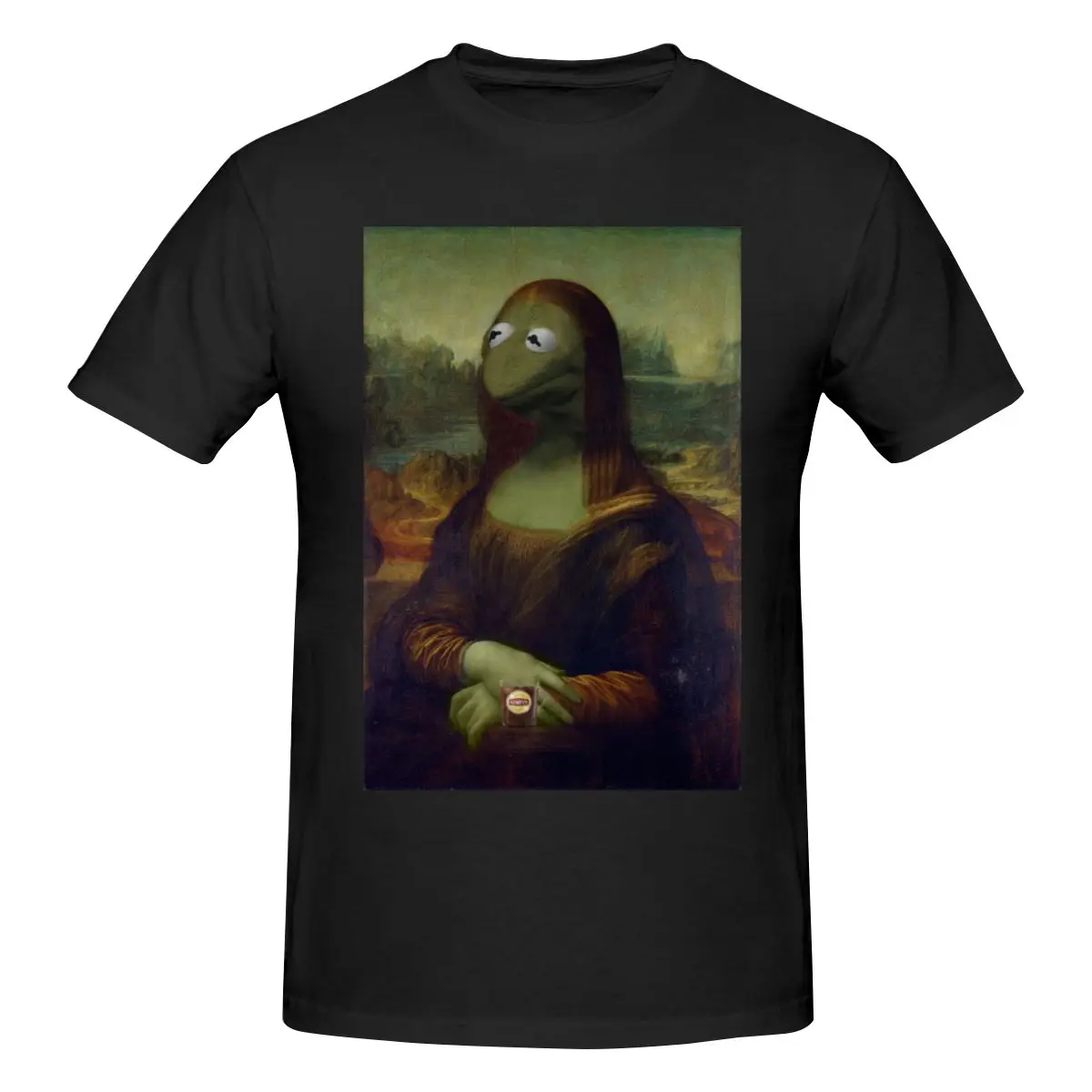 

Забавная футболка Disney Muppets Show Kermit The Frog, Хлопковая мужская футболка с круглым вырезом и короткими рукавами на заказ