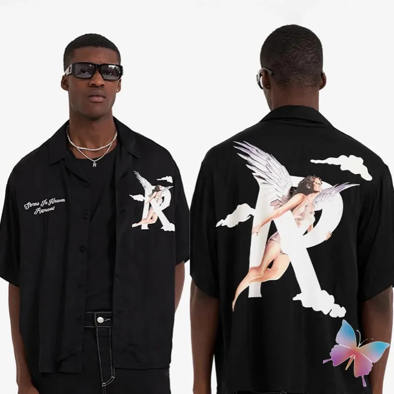 

Рубашки с вышивкой ангела для мужчин и женщин