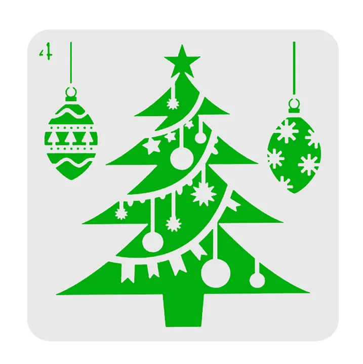 

13*13 Christmas tree Layering Stencils for Diy scrapbook/photo album Decorative Embossing coloring,painting stencil,home decor