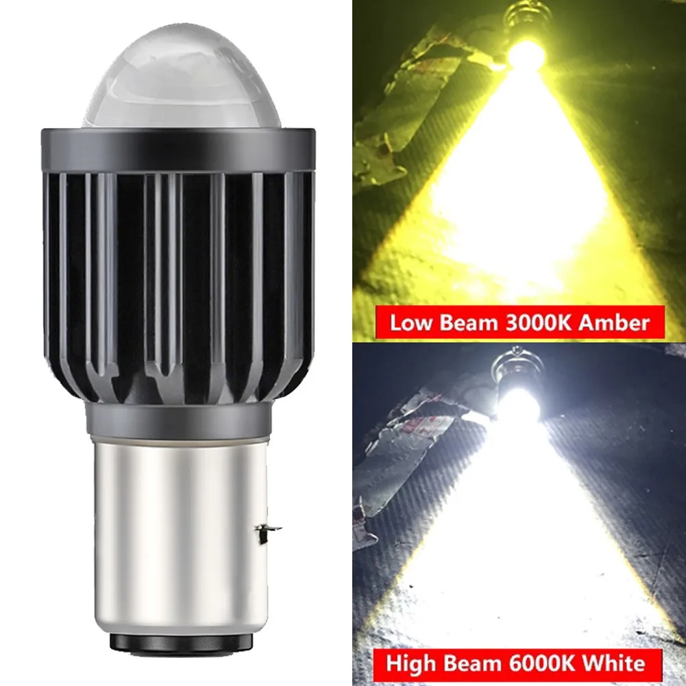 

Waterproof Motorcycle headlights Dual color Accessories Light Bright Scooter