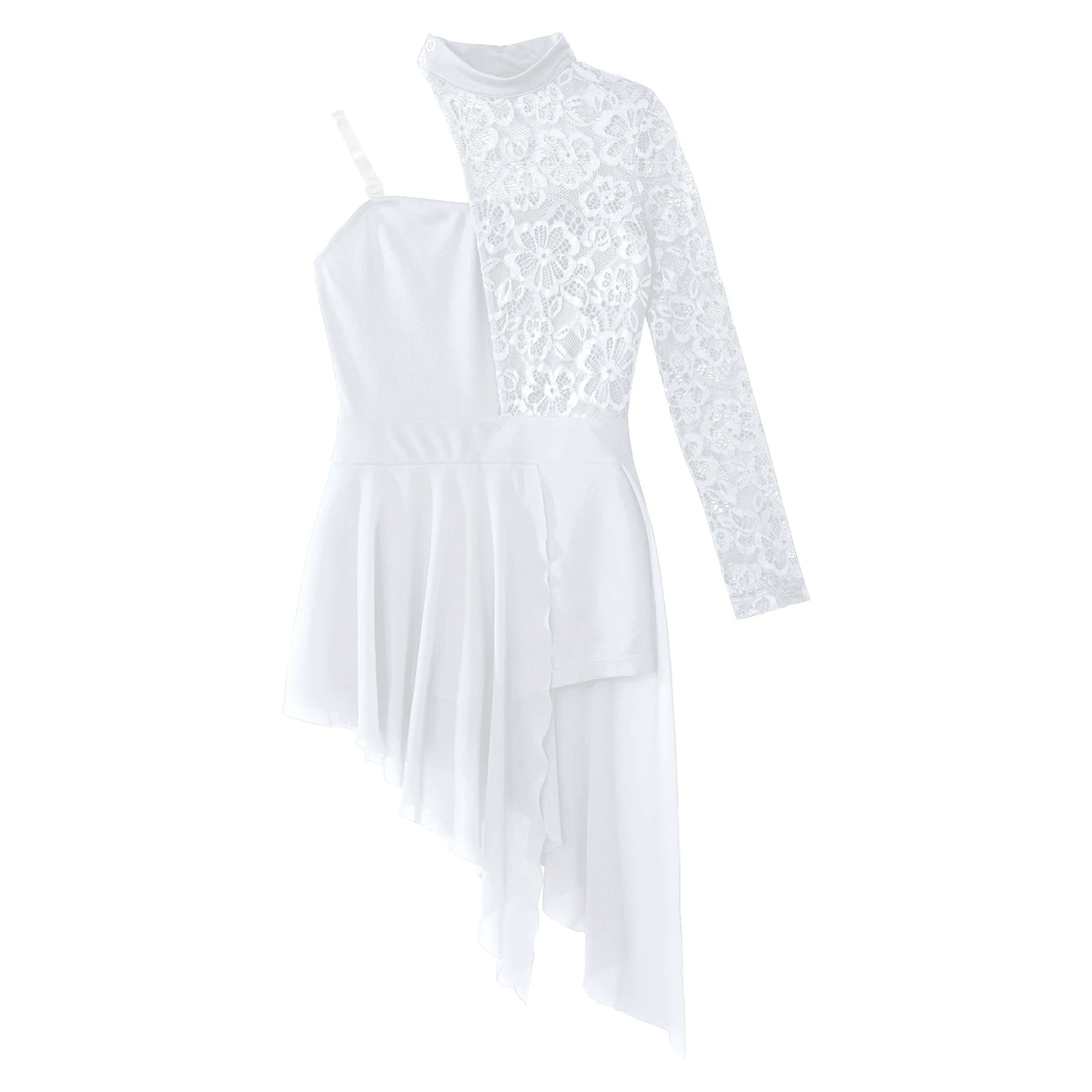 Современное лирическое балетное платье для девочек с красочными кружевными