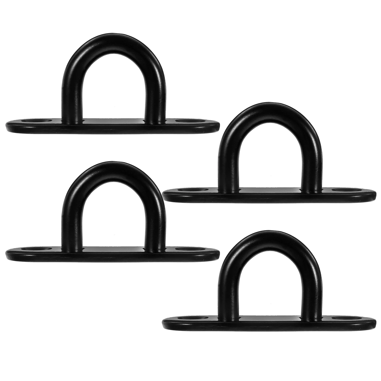 

4 pcs Stainless Steel Hooks Pad Eyes Plate Hooks Heavy Duty Ceiling Hooks Metal Wall Hooks