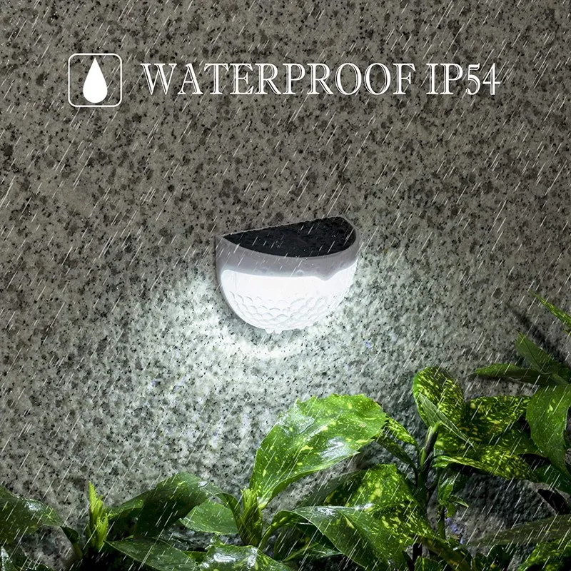 Акция! Солнечные фонари для забора 4 шт. палубные уличное водонепроницаемое