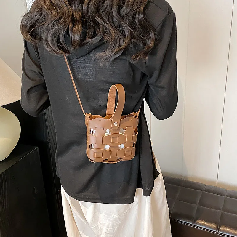 Миниатюрная тканая детская повседневная сумка для девочек семейная пляжная