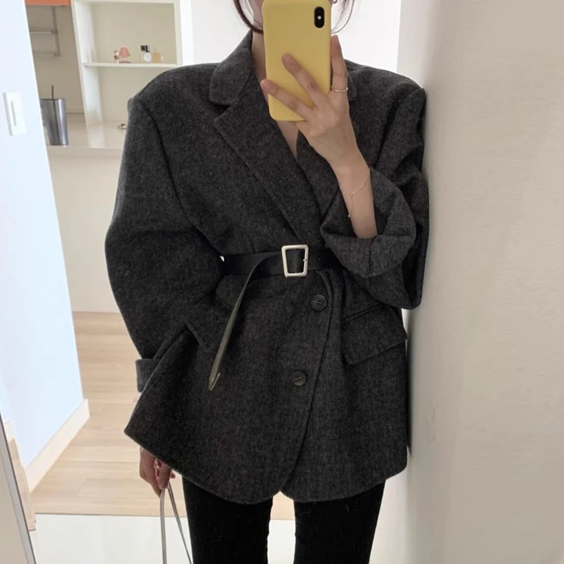 Gagarich корейский шикарный осенне-зимний костюм в стиле ретро с воротником и