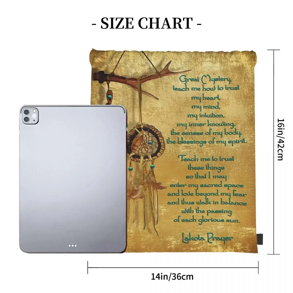 Рюкзак Lakota в стиле молитвы Ловец снов портативные сумки на шнурке спортивная