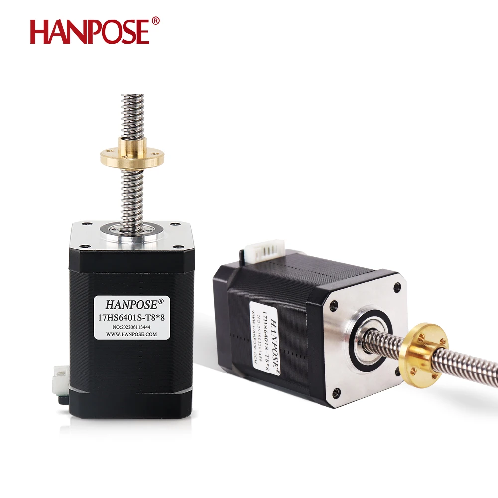 17HS6401S-T8 шаговый двигатель nema17 1 8 А 48 мм винт Т-образного типа ходовой шагового