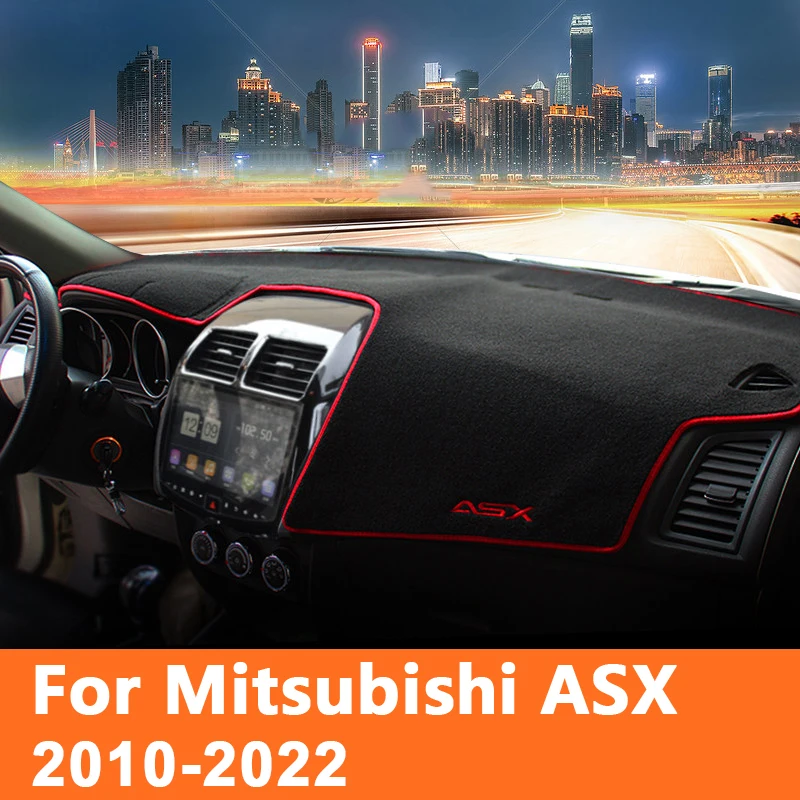 

Car dashboard Avoid light pad Instrument platform desk cover Mats Carpets For Mitsubishi ASX 2010-2017 2018 2019 2020 2021 2022