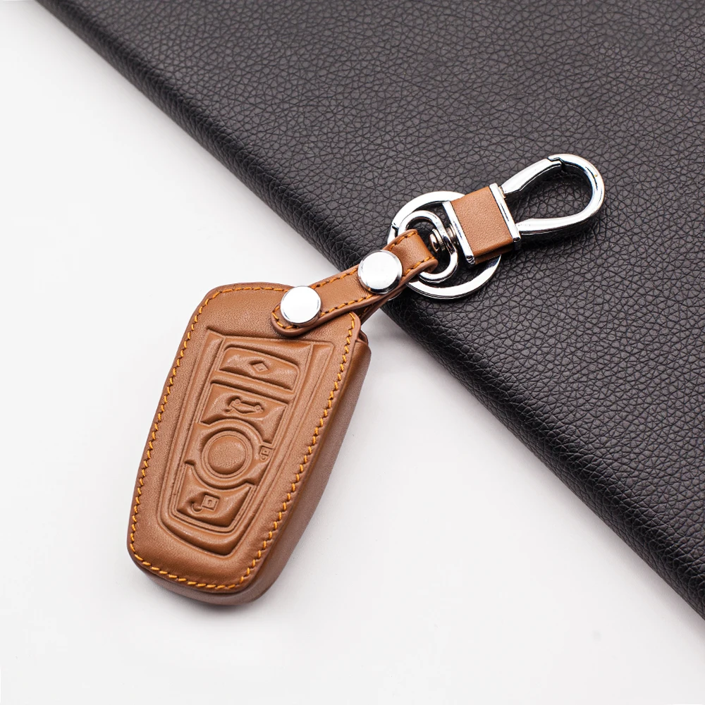 Кожаный чехол для автомобильного ключа BMW 520 525 f30 f10 F18 118i 320i 1 3 5 7 серии X3 X4 M3 M4 M5