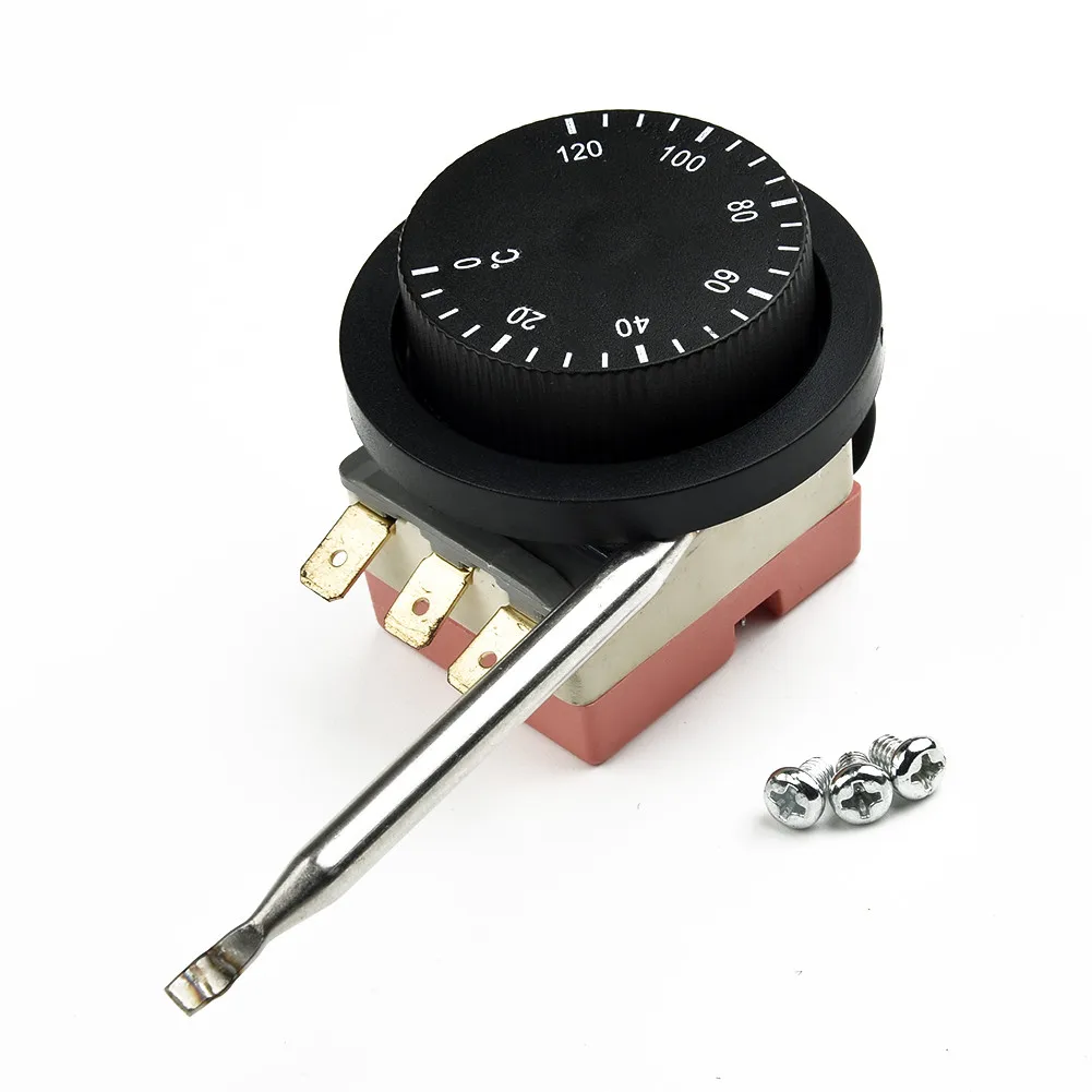 

1pcs Car Knob Temperature Control Switch 0℃-120℃ Thermostat Radiator Control Probe For 12V Cooling Electric Fan Car Accessories