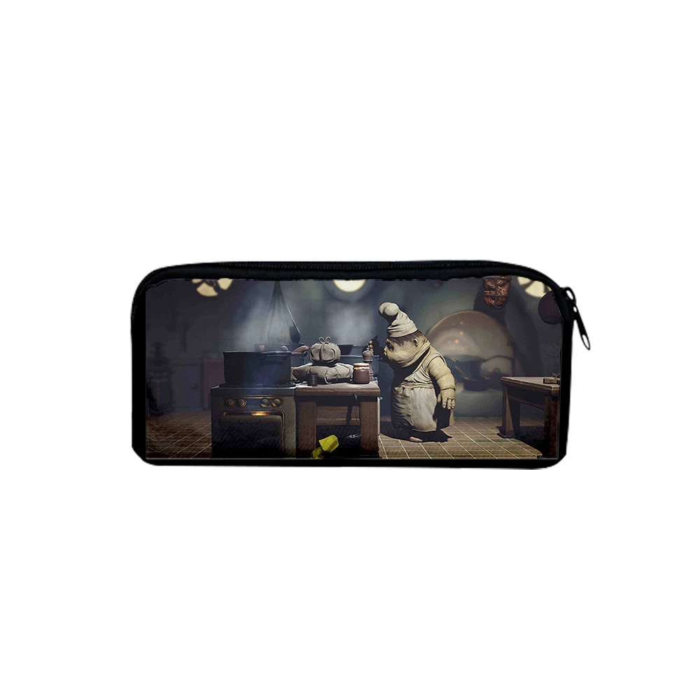 

New Pen Bag Little Nightmares 2 Oxford Cloth Pencil Case Office Student Pencilcase Cute Canvas Pencil Bag School Supplies Pe