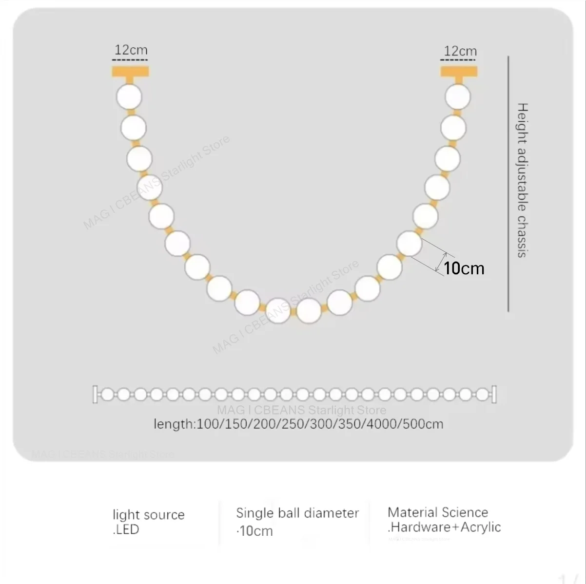 

Подвесной светильник MAG I CBEANS