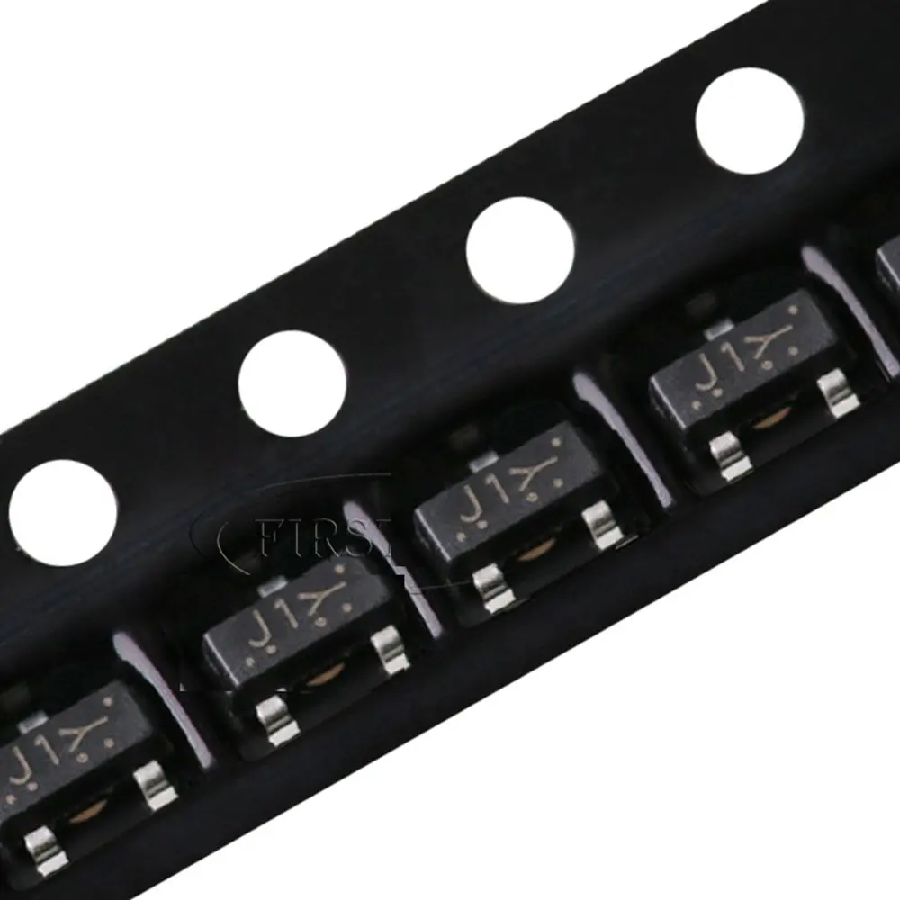 

100 шт BSS138 J1 J1Y 0.2A 50V SOT-23 N-канальный фототранзистор