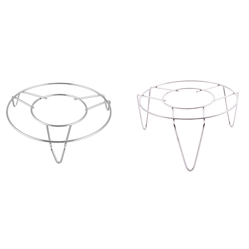 

2 шт., стеллаж из нержавеющей стали для приготовления пищи, высота 6 дюймов, диаметр 3 дюйма