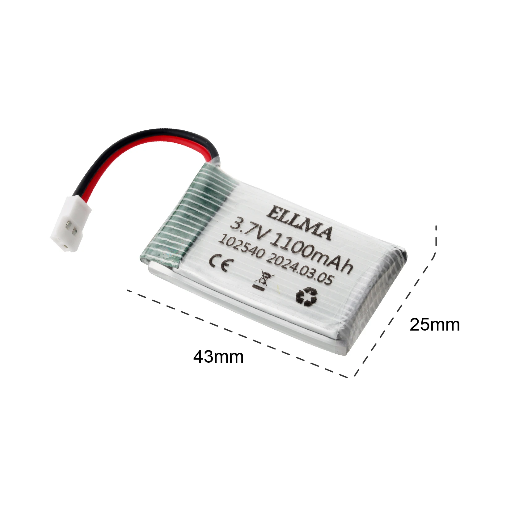 Литий-полимерная батарея 3 7 в 1100 мА/ч для Syma X5 X5C X5C-1 X5S X5SC V931 H5C