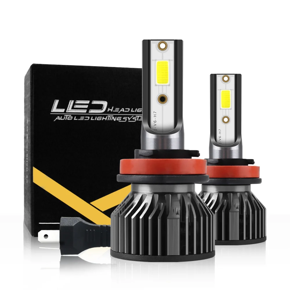 

20Pcs/lot 10Pair LED H4 H8 H9 H1 H11 9005 HB3 HB4 9006 LED bulb mini h7 S6 led Auto car headlight lamp Headlamp 12000LM 12V 76W